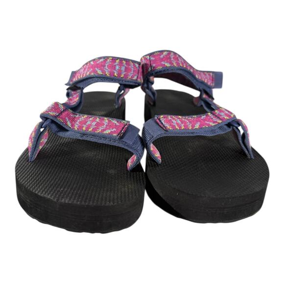 TEVA Triton Raspberry Sorbet Midform Universal Strappy Sandal Women’s Size 10 - Picture 2 of 8
